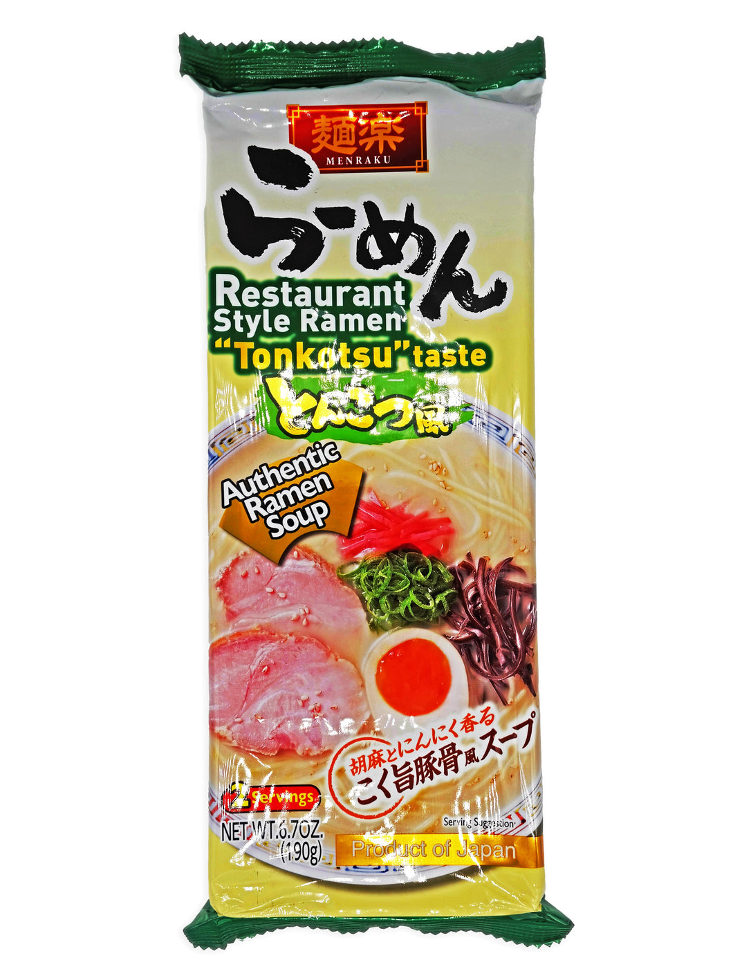 Menraku Restaurant Style Ramen - Tonkotsu Taste