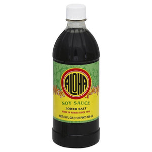 Aloha Low Salt Soy Sauce 24oz