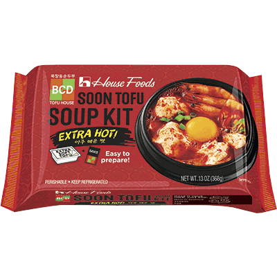 House Foods BCD Tofu House Soon Tofu Soup Kit (Extra Hot)