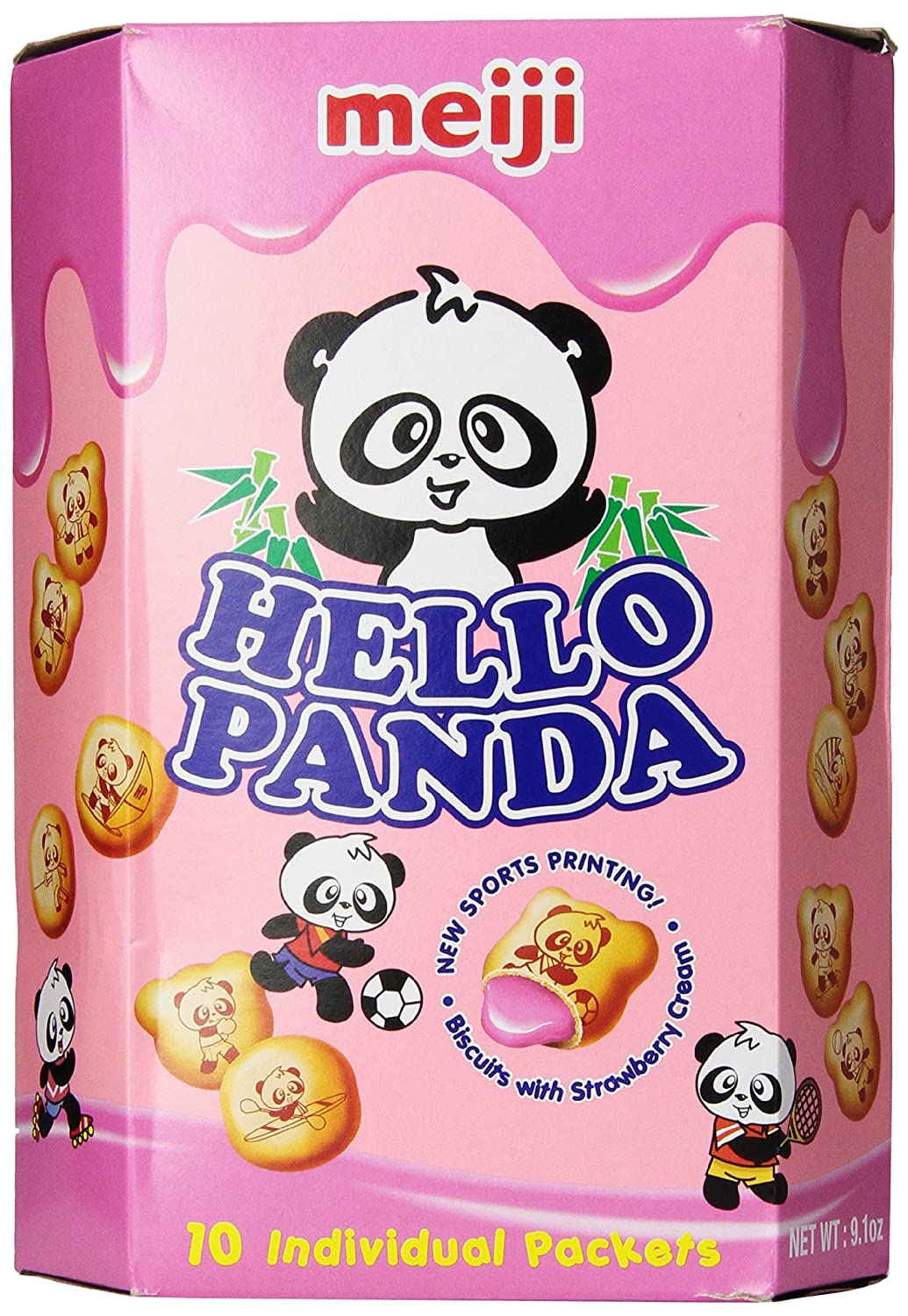 Meiji Hello Panda Strawberry (10 Bags)