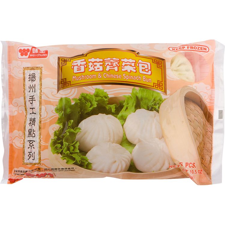 Wei Chuan Mushroom & Chinese Spinach Bun