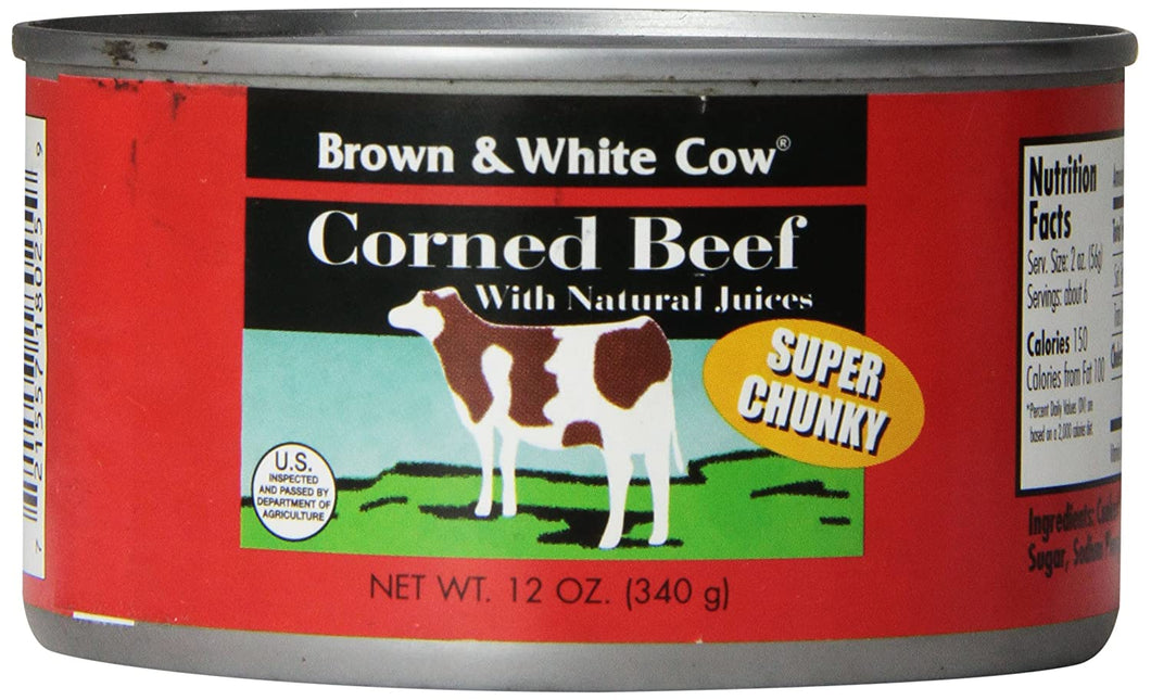 Brown & White Cow Corned Beef