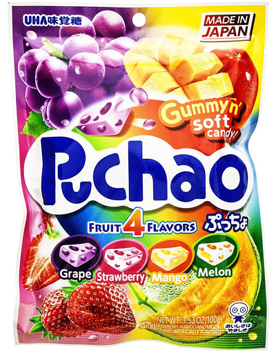 Puchao Chewy Candy Fruit 4 Flavor