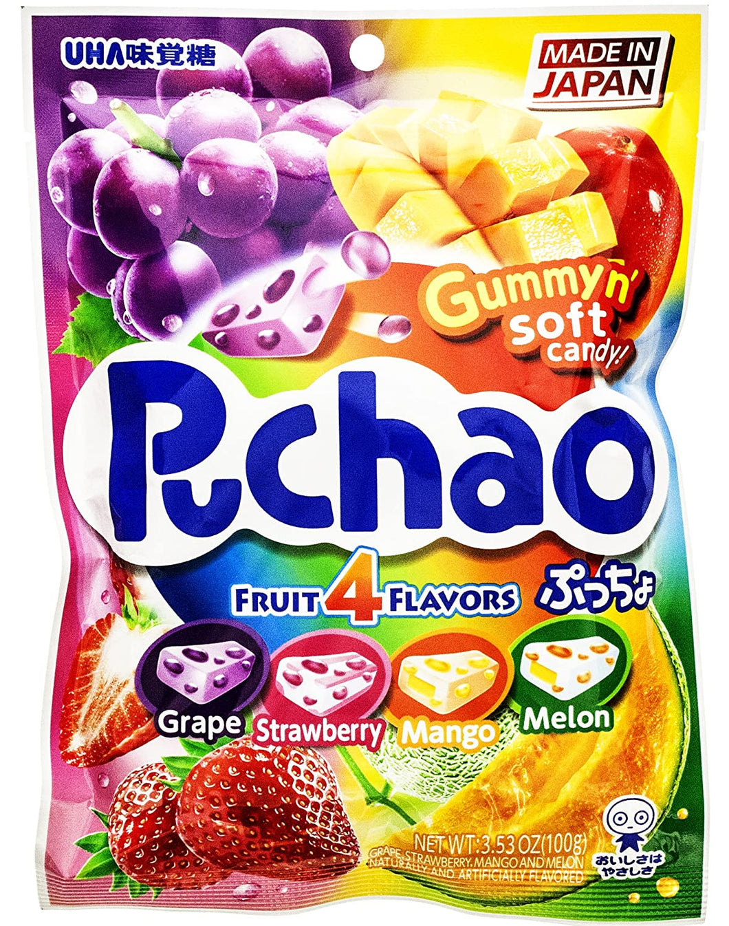 Puchao Chewy Candy Fruit 4 Flavor