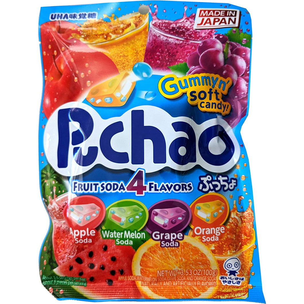 Puchao Chewy Candy Fruits Soda 4 Flavor