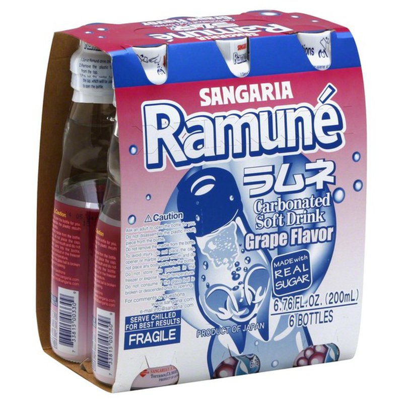 Sangaria Grape Ramune (6 pack)