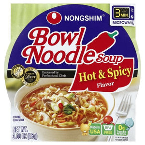 Nongshim Bowl Noodle Soup- Hot & Spicy