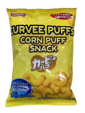 Shirakiku Curvee Puffs- Sea Salt & Umami Flavor