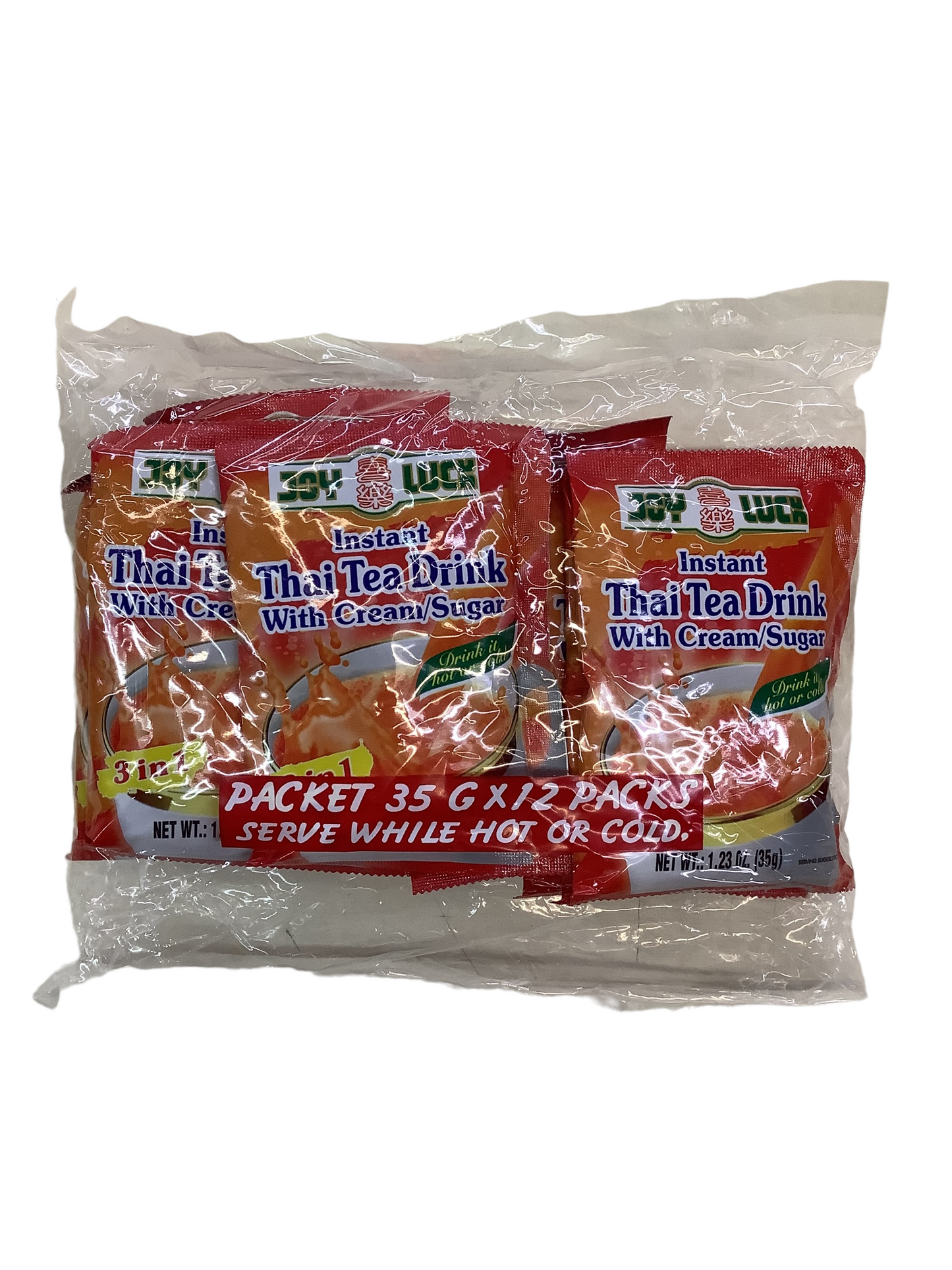 Joy Luck Instant Thai Tea with Cream/Sugar (12 packets)