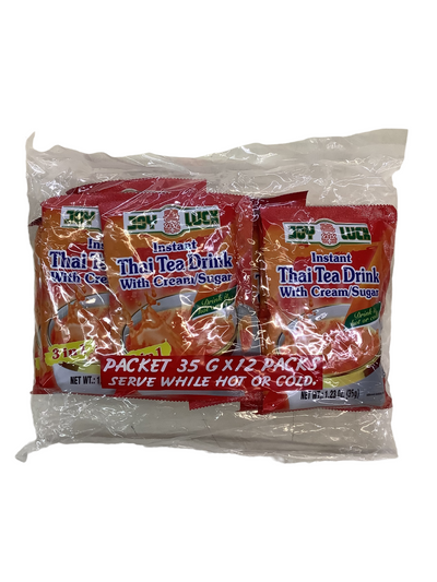Joy Luck Instant Thai Tea with Cream/Sugar (12 packets)