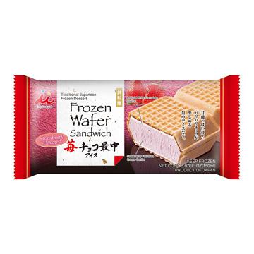 Imuraya Strawberry Choco Monaka Frozen Wafer Sandwich