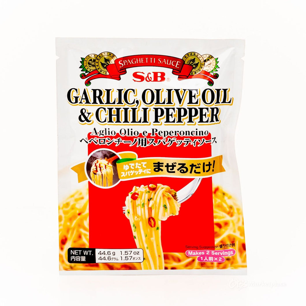 S&B Garlic, Olive Oil & Chili Pepper for Spaghetti