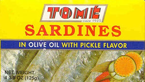 Tome Sardines in Olive Oil with Pickle Flavor