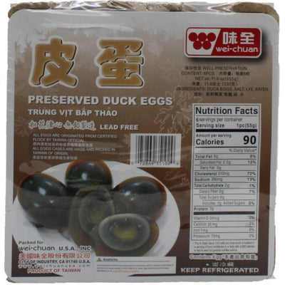 Wei Chuan Preserved Duck Eggs 6pcs