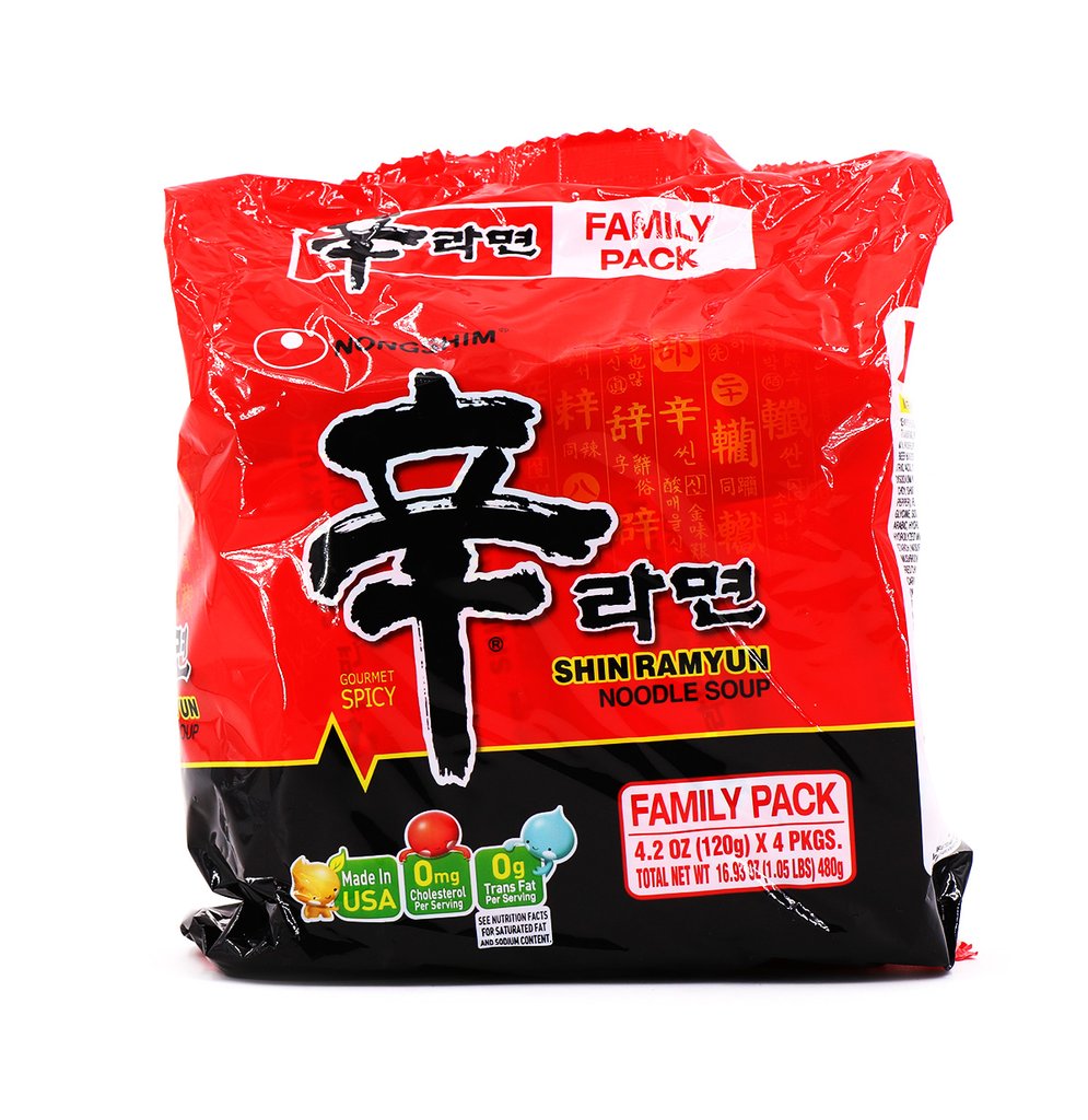 Nongshim Shin Ramyun Noodle Soup Family Pack 16.9oz (480g)