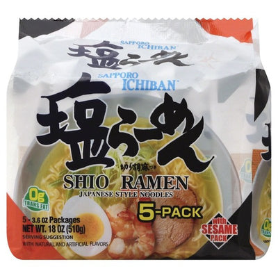 Sapporo Ichiban Shio Ramen- 5 pack